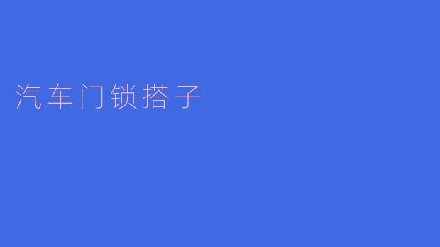 汽车门锁搭子