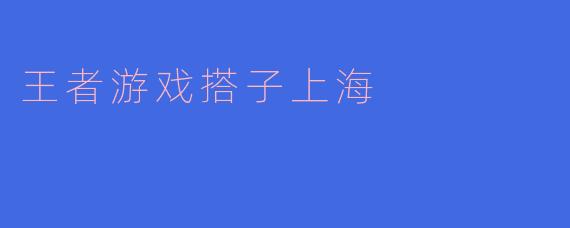 王者游戏搭子上海