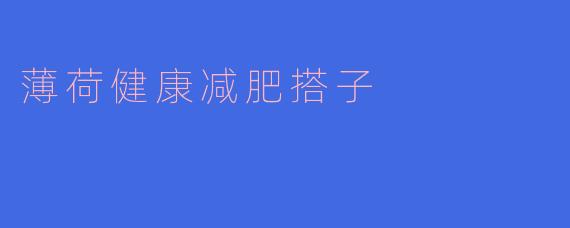 薄荷健康减肥搭子