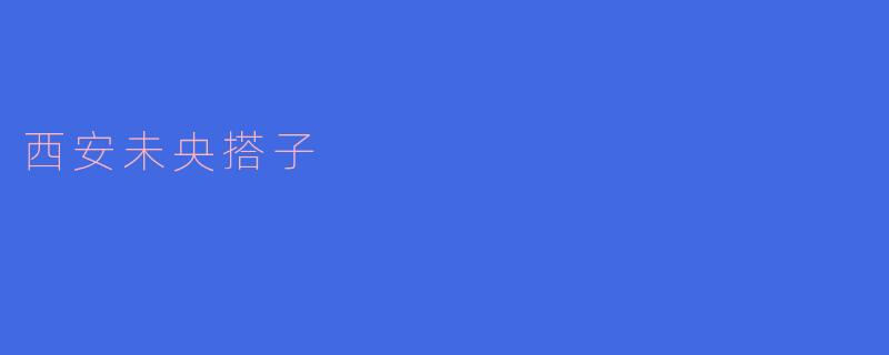 ### 探索西安未央搭子的独特魅力