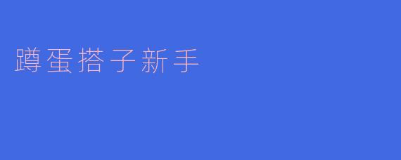 蹲蛋搭子新手
