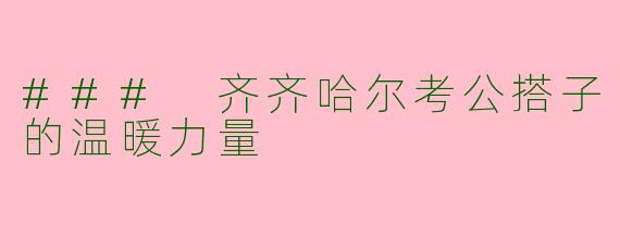 ### 齐齐哈尔考公搭子的温暖力量