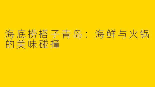 海底捞搭子青岛：海鲜与火锅的美味碰撞