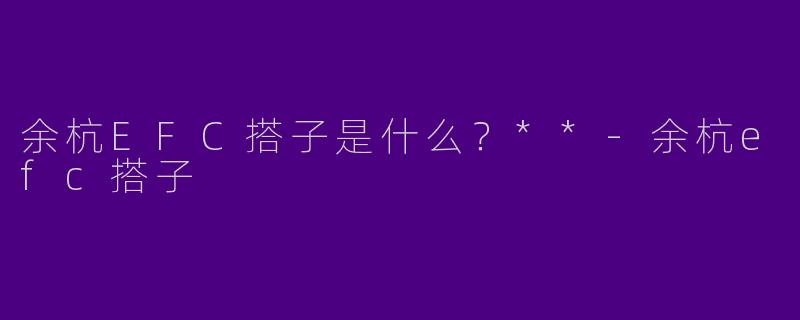 余杭EFC搭子是什么?**