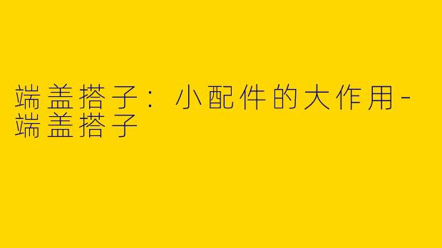 端盖搭子：小配件的大作用-端盖搭子