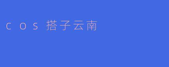 cos搭子云南