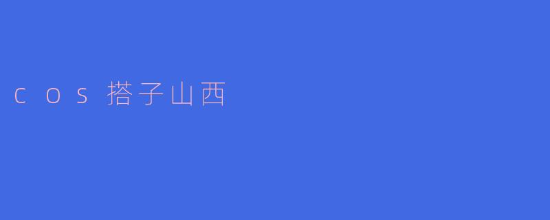 cos搭子山西