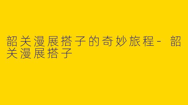 韶关漫展搭子的奇妙旅程-韶关漫展搭子
