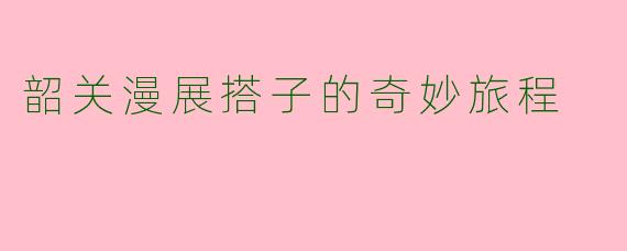韶关漫展搭子的奇妙旅程