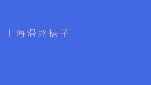 ### 上海滑冰搭子:冰上奇缘的完美拍档