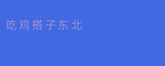 吃鸡搭子东北的特色是什么?