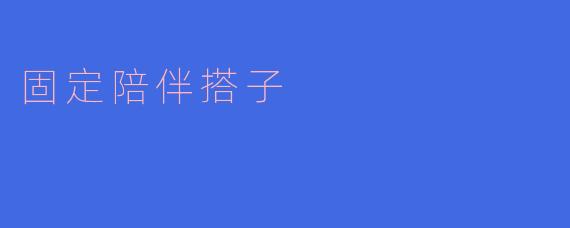 固定陪伴搭子