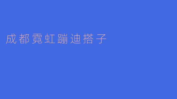 成都霓虹蹦迪搭子