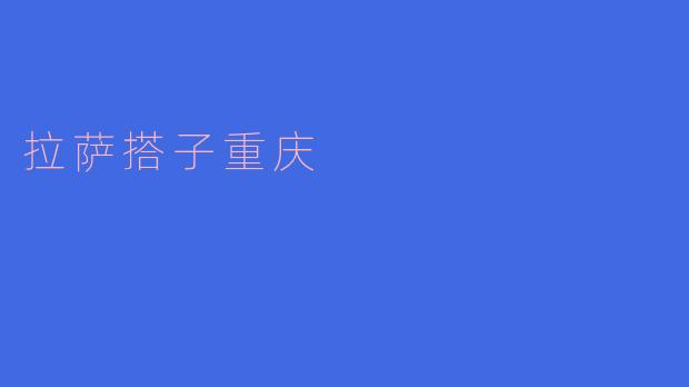 拉萨搭子重庆的特色是什么?