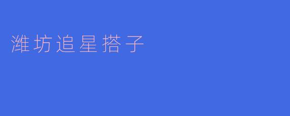 潍坊追星搭子是怎样的一种文化现象?