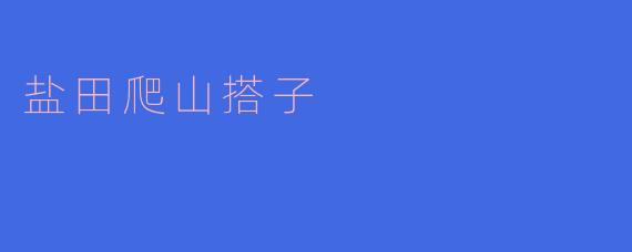 盐田爬山搭子
