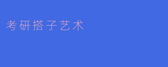 考研搭子艺术是什么？**