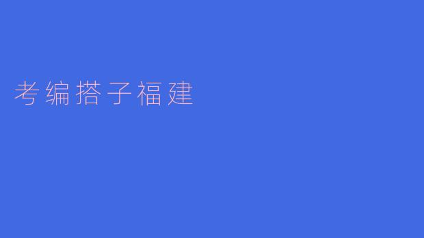 考编搭子福建