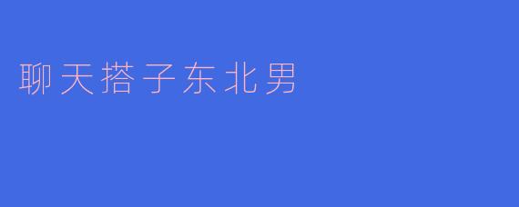 ### 聊天搭子东北男：幽默与温暖的交织