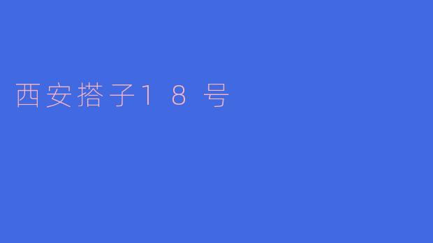 西安搭子18号