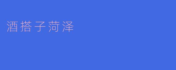 酒搭子菏泽