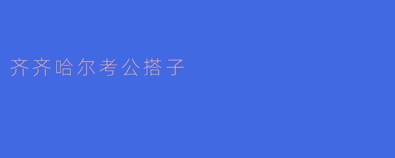 ### 齐齐哈尔考公搭子的温暖力量