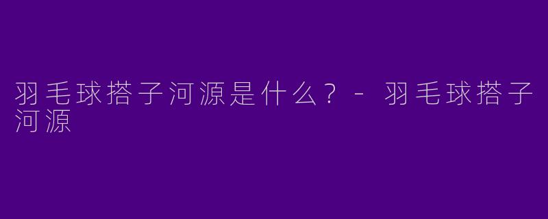 羽毛球搭子河源是什么？-羽毛球搭子河源