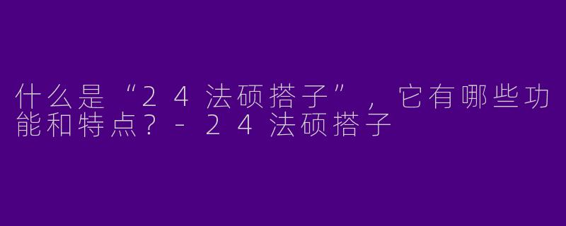 什么是“24法硕搭子”，它有哪些功能和特点？