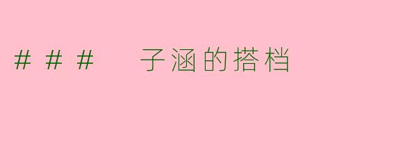 ### 子涵的搭档