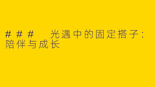 ### 光遇中的固定搭子：陪伴与成长