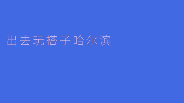 你有推荐的哈尔滨旅游搭子吗？****