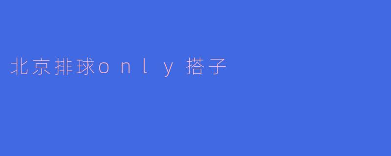 北京排球only搭子
