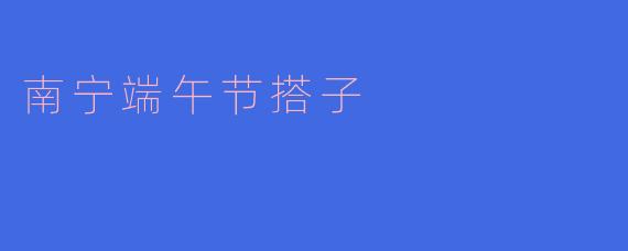 南宁端午节搭子