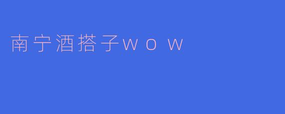 南宁酒搭子wow是一个什么样的活动？