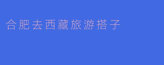 ### 寻找合肥去西藏旅游的搭子，共享美丽旅程