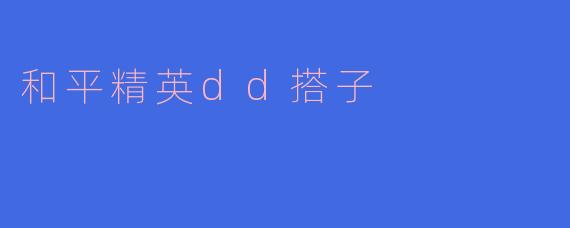 探索“和平精英”中的DD搭子文化
