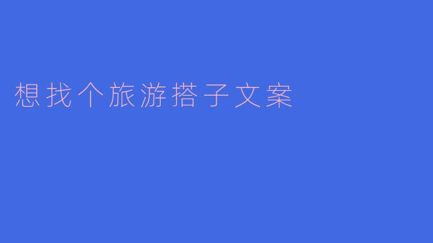有没有小伙伴想一起去旅行,寻找一个旅游搭子享受风景和美食呢?