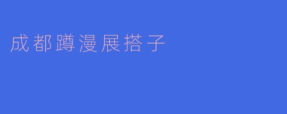 成都蹲漫展搭子