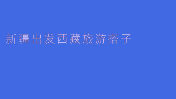 新疆出发西藏旅游搭子
