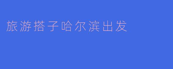 旅游搭子哈尔滨出发