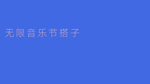 无限音乐节搭子：共同享受音乐的无尽旅程
