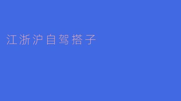 ### 江浙沪自驾搭子的乐趣与探索