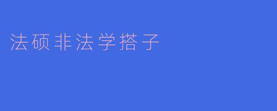法硕非法学搭子