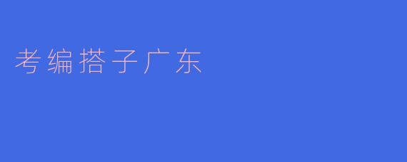 考编搭子广东