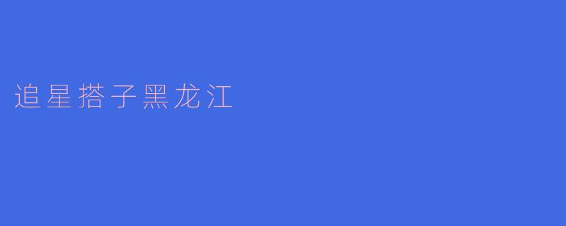 追星搭子黑龙江