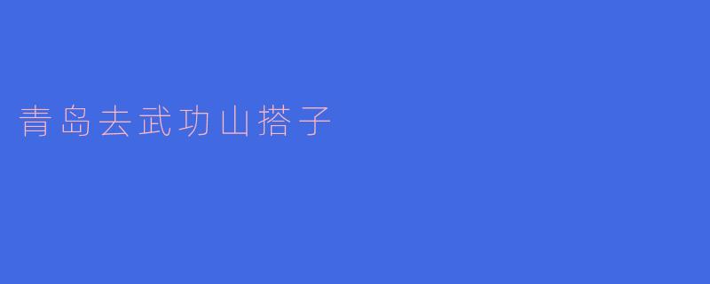 从青岛去武功山，有没有合适的搭子一起同行？****