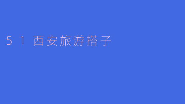51西安旅游搭子是个什么样的平台，适合哪些人使用？****