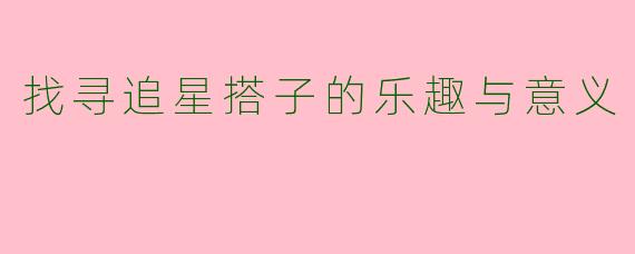 找寻追星搭子的乐趣与意义