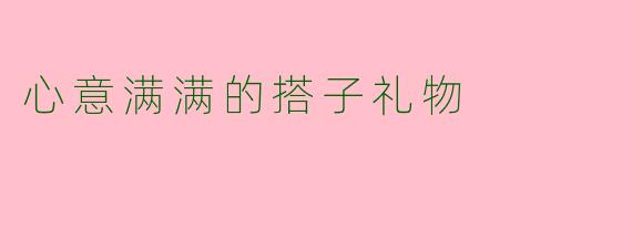 心意满满的搭子礼物