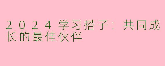 2024学习搭子：共同成长的最佳伙伴